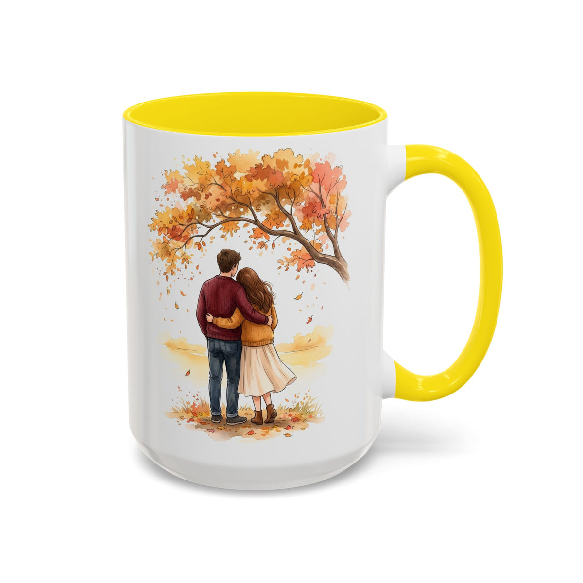 Autumn Couple Under Tree Coffee Mug