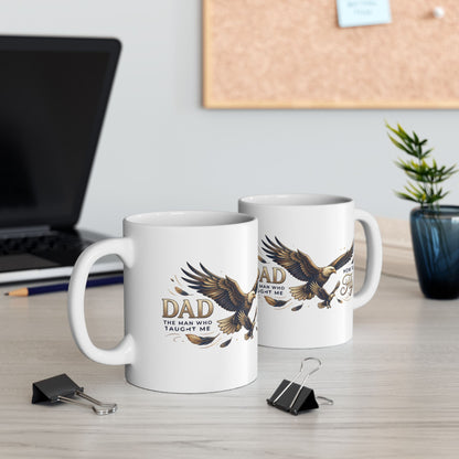 Dad “The Man Who Taught Me How to Fly” Ceramic Mug