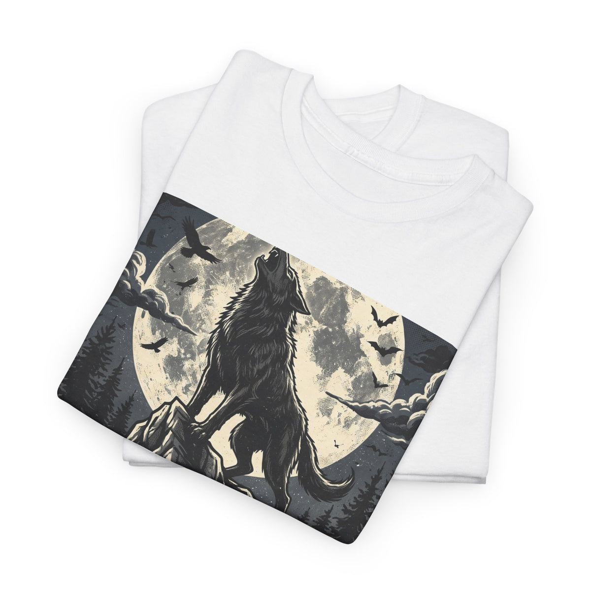 Full Moon Fever Wolf T-Shirt — 'Wild After Dark' Graphic Tee