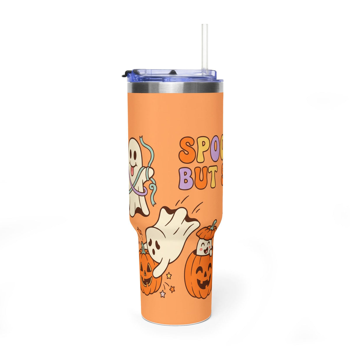 Spooky But Cute Halloween Ghosts 40oz Thermal Tumbler