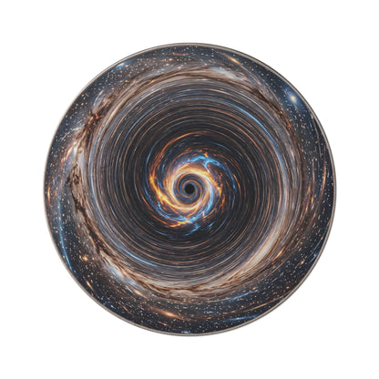Galaxy Vortex Round Rug — Cosmic Spiral Area Rug