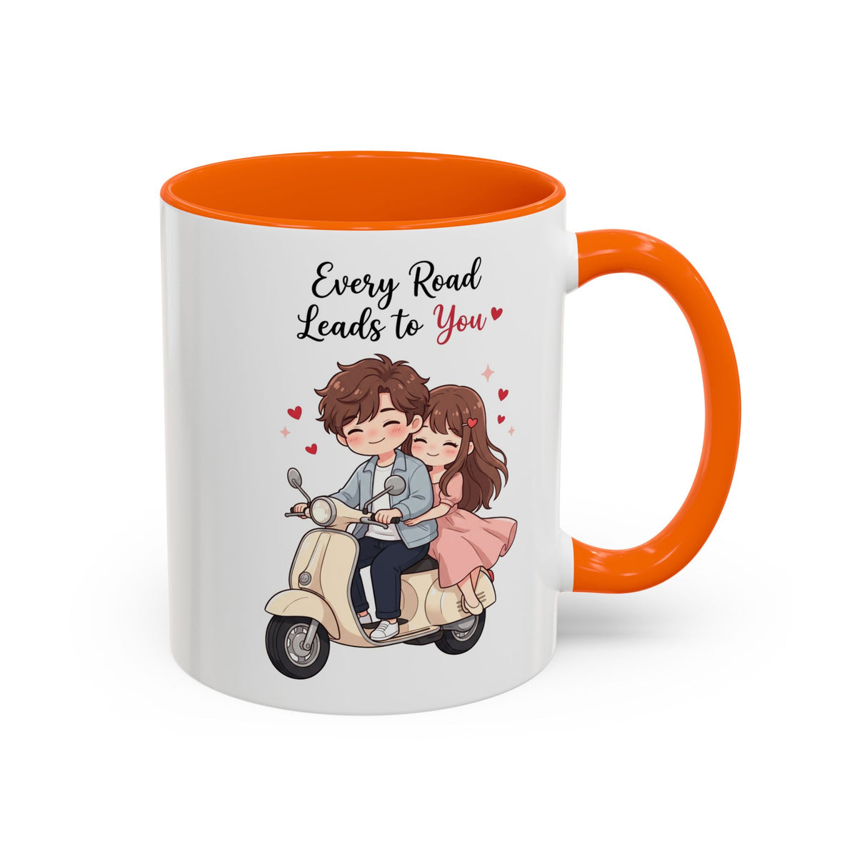 Every Road Leads to You Romantic Couple Coffee Mug