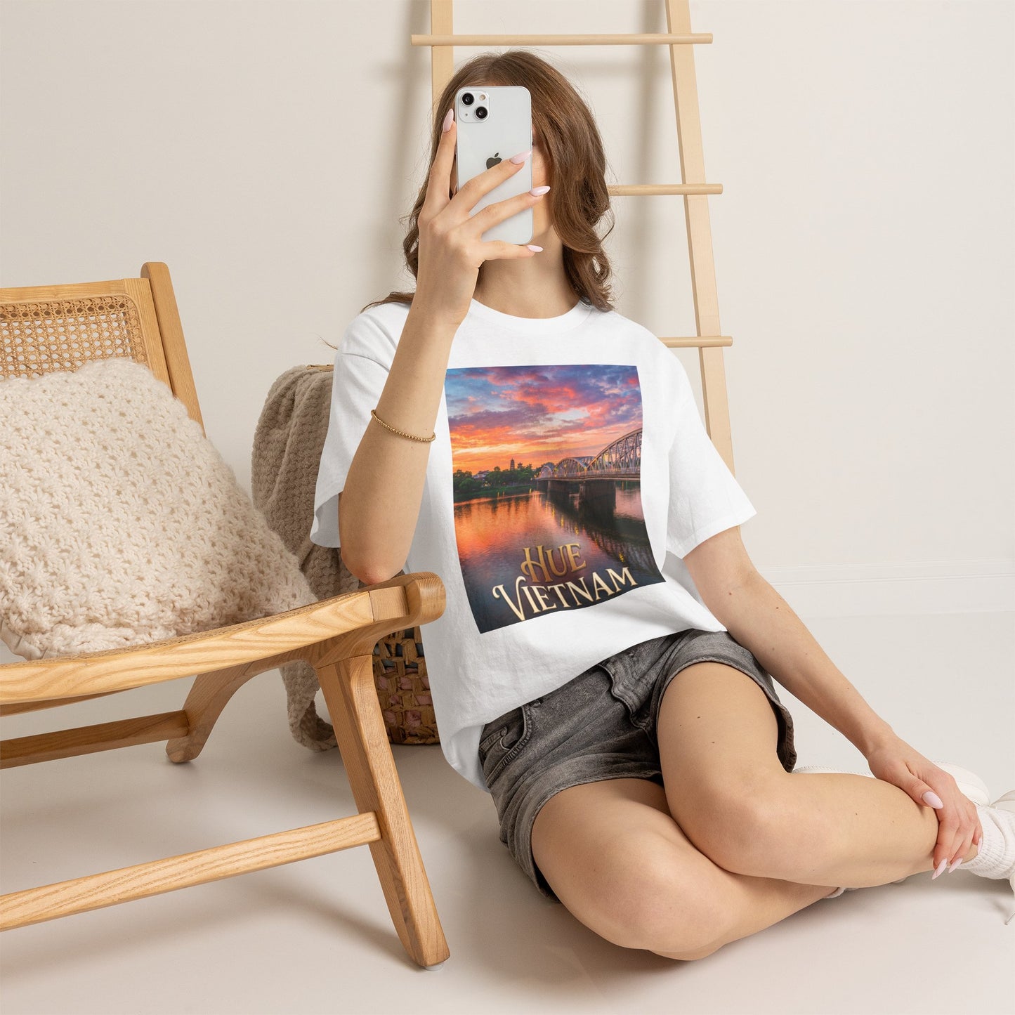 Hue Vietnam Sunset T-Shirt - Scenic Travel Souvenir Tee