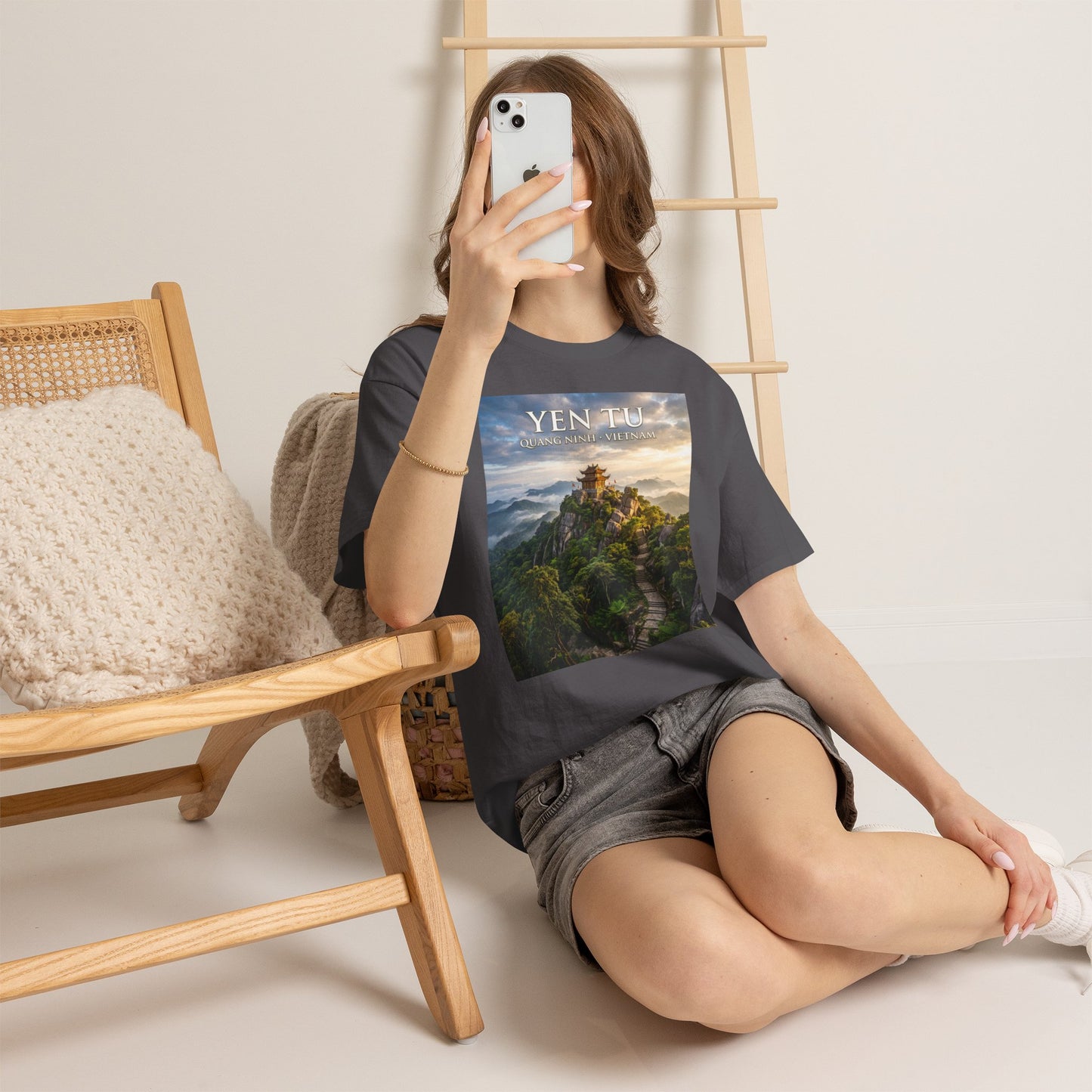 Yen Tu Mountain Scenic Tee – 'YEN TU: Listen to the Silence' Travel Photography T-Shirt