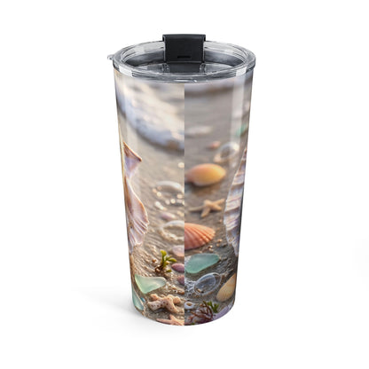 20oz Coastal Seashells and Starfish Beach Tumbler