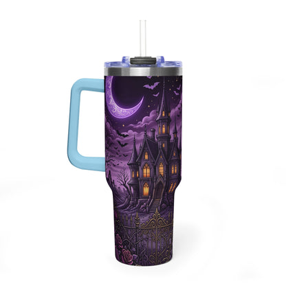 40oz Halloween Haunted Castle Thermal Tumbler