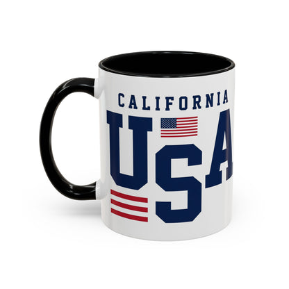 USA California Coffee Mug — Patriotic Accent 11/15oz