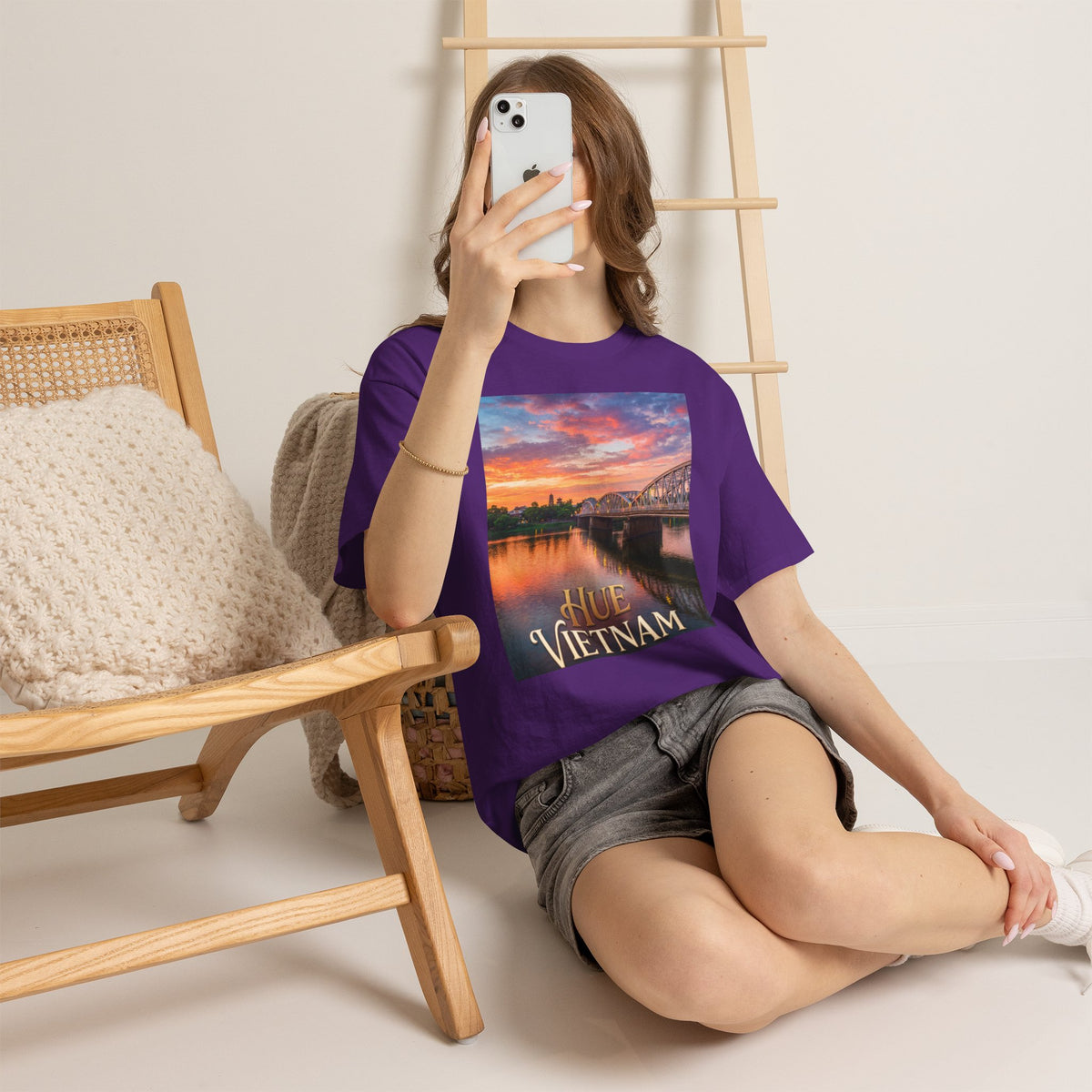 Hue Vietnam Sunset T-Shirt - Scenic Travel Souvenir Tee