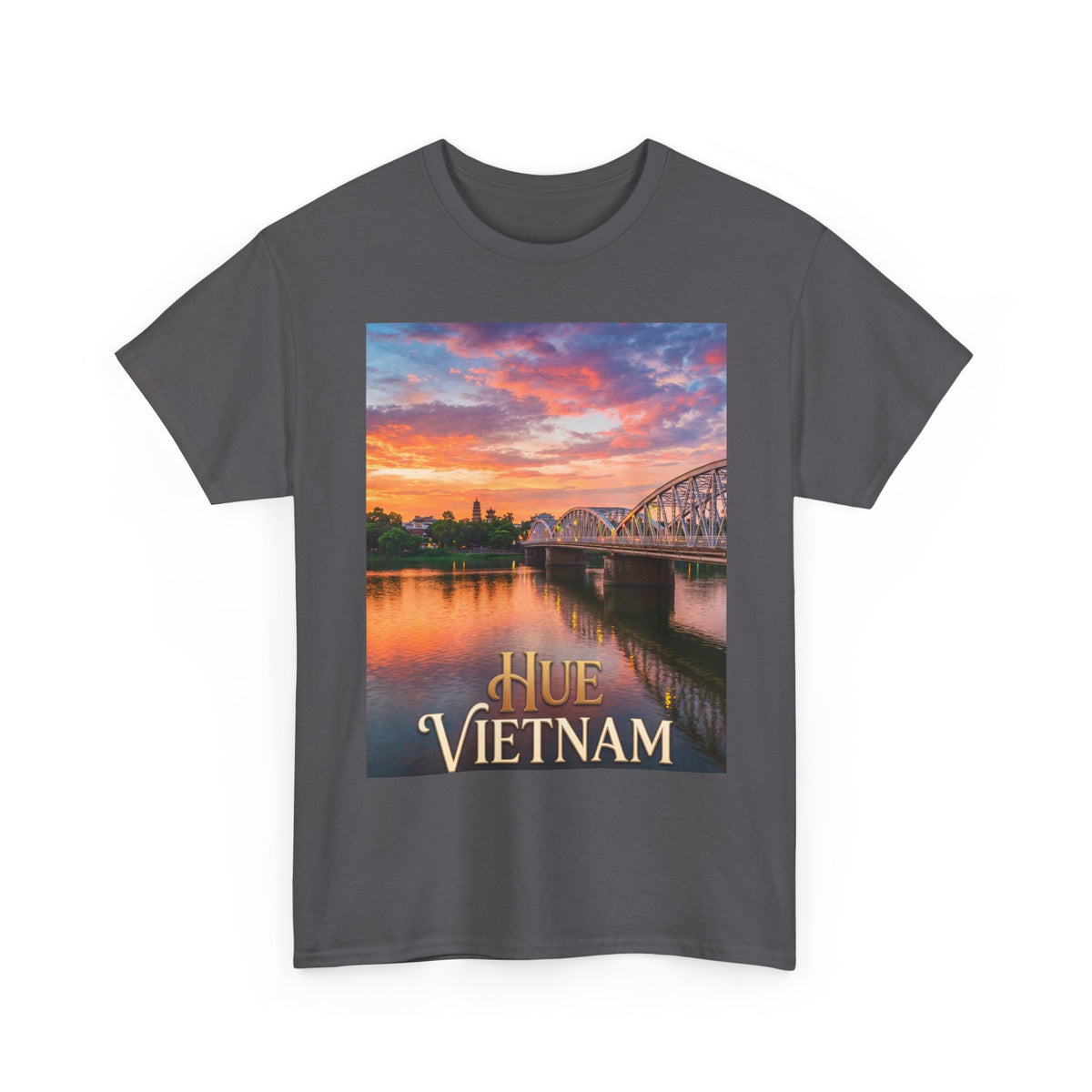 Hue Vietnam Sunset T-Shirt - Scenic Travel Souvenir Tee
