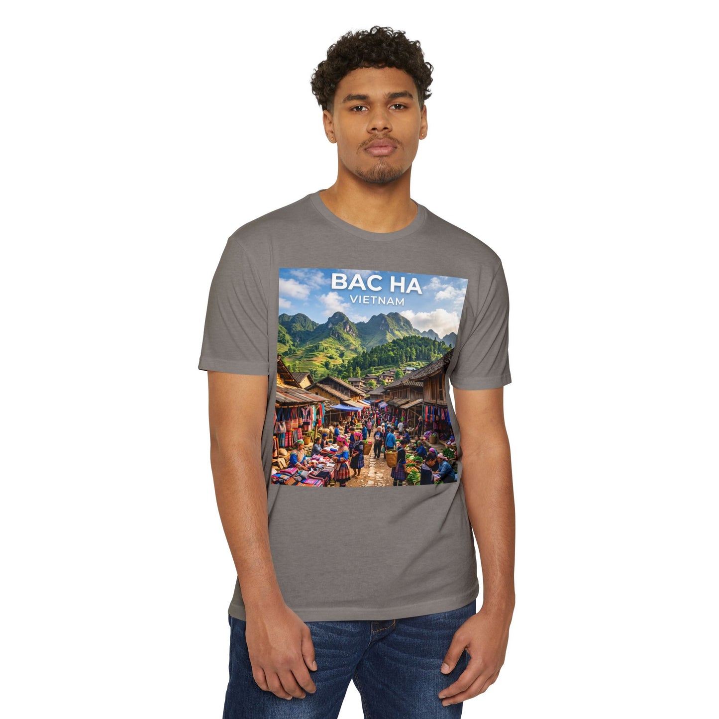 Bac Ha Vietnam Market Photo T-Shirt — Vietnamese Travel Souvenir Tee