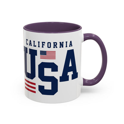 USA California Coffee Mug — Patriotic Accent 11/15oz