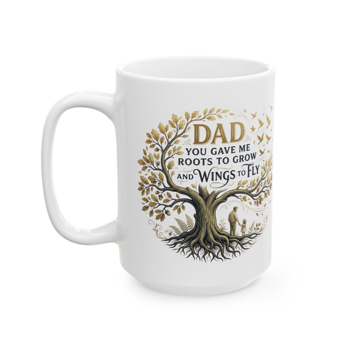 Grow Softly Floral Inspirational Ceramic Mug