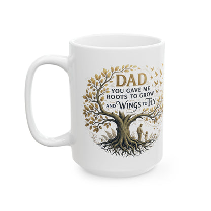 Grow Softly Floral Inspirational Ceramic Mug