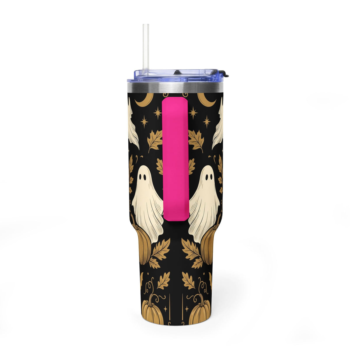 Let’s Get Spooky Halloween Ghosts & Pumpkins 40oz Thermal Tumbler