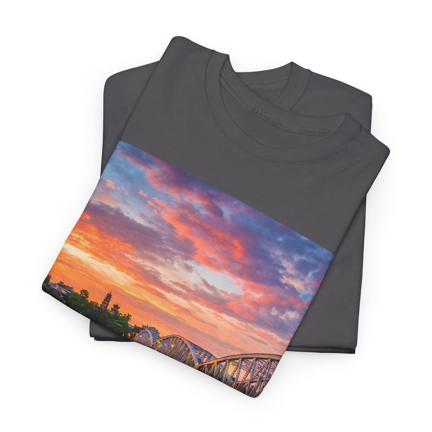 Hue Vietnam Sunset T-Shirt - Scenic Travel Souvenir Tee