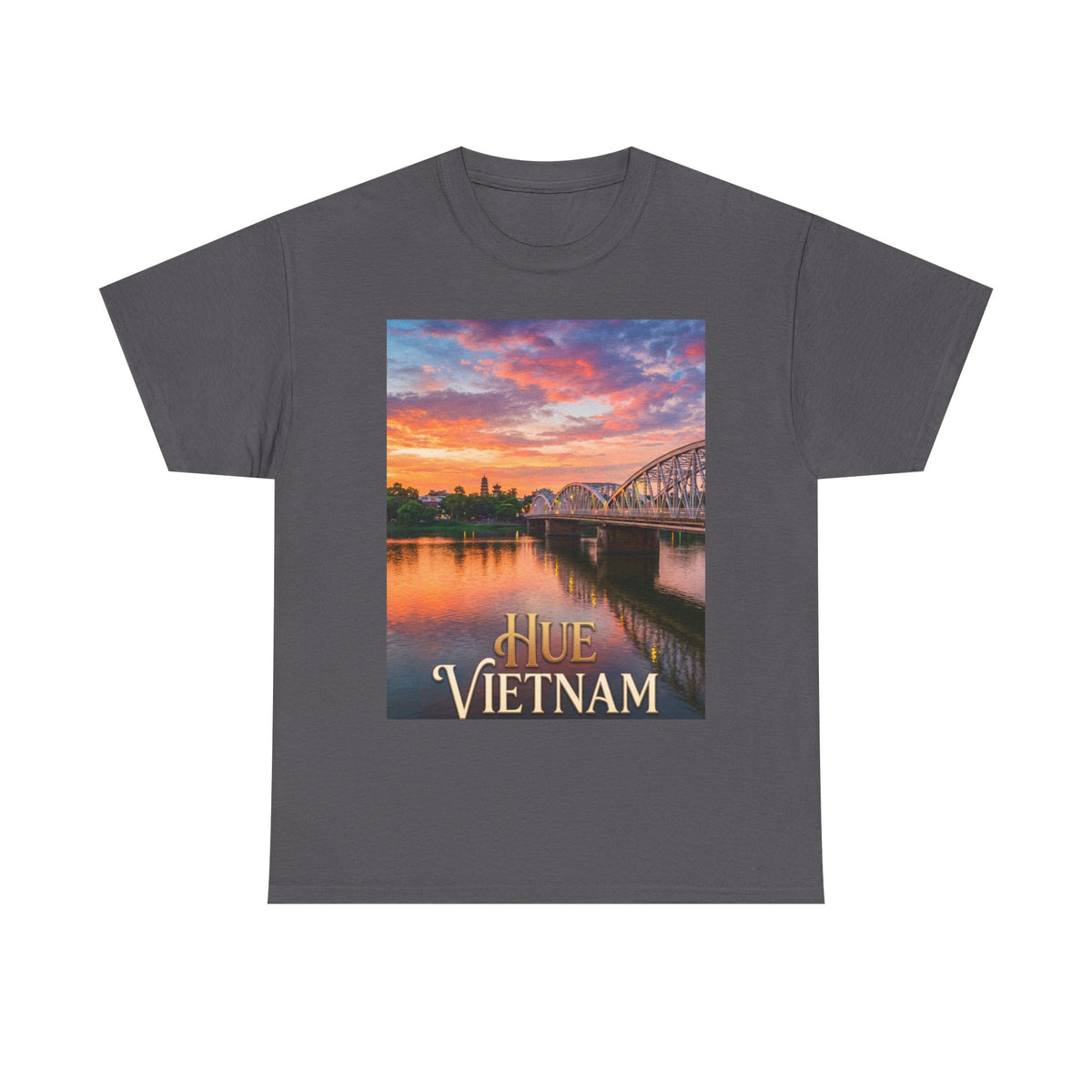Hue Vietnam Sunset T-Shirt - Scenic Travel Souvenir Tee