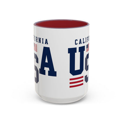 USA California Coffee Mug — Patriotic Accent 11/15oz