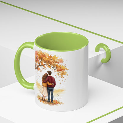 Autumn Couple Under Tree Coffee Mug