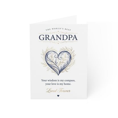 The World’s Best Grandpa Greeting Card – Grateful Love & Appreciation