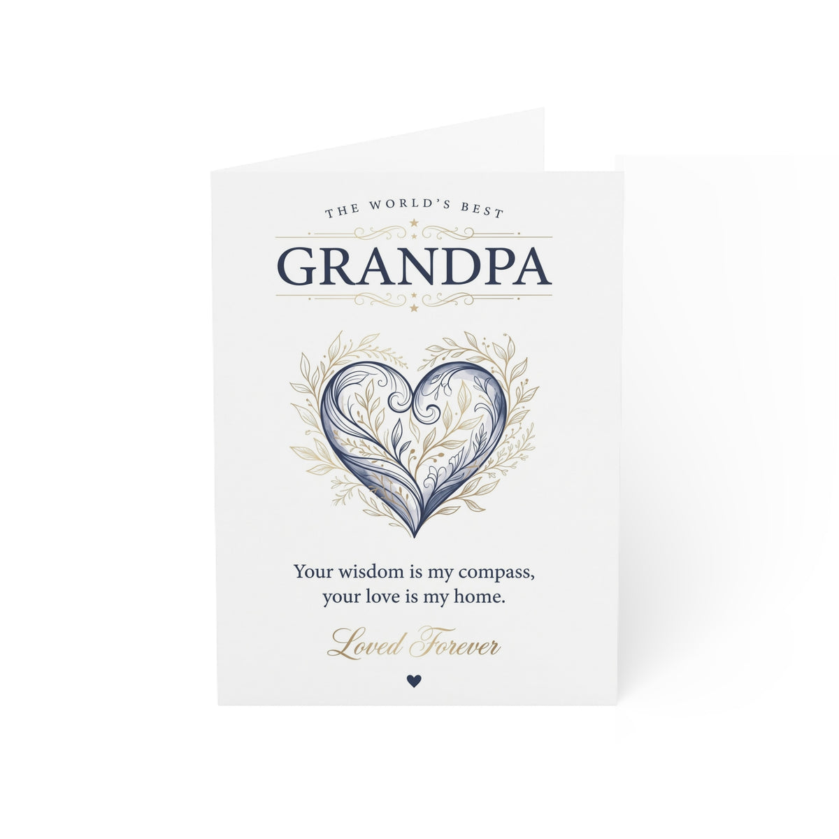 The World’s Best Grandpa Greeting Card – Grateful Love & Appreciation