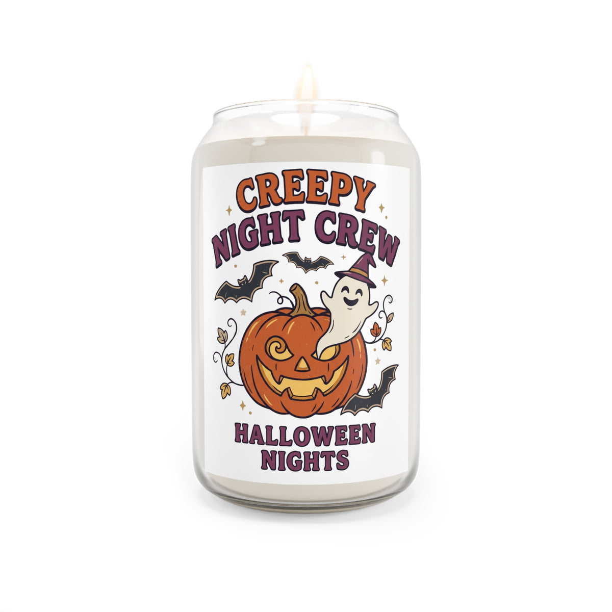 Halloween Nights Scented Soy Candle — "Creepy Night Crew" 13.75 oz