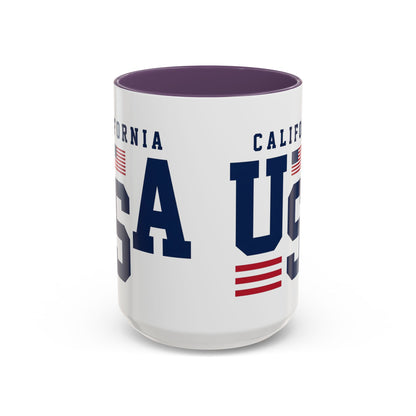 USA California Coffee Mug — Patriotic Accent 11/15oz