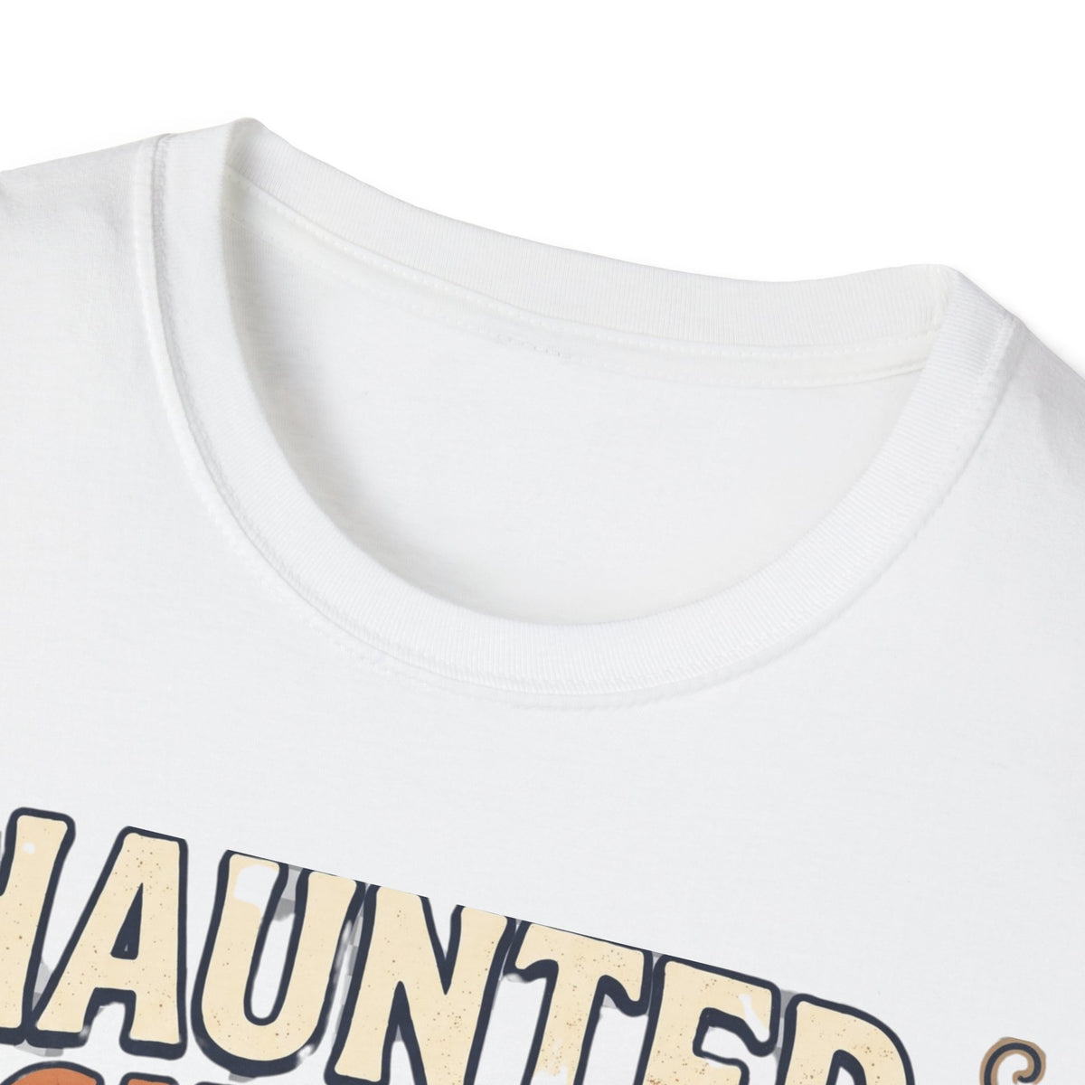 Haunted Night Crew T-Shirt — Retro Halloween Skeleton & Pumpkin Tee