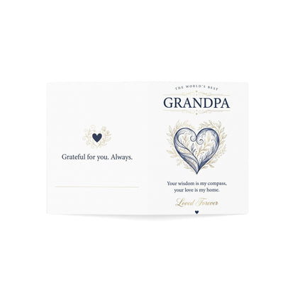 The World’s Best Grandpa Greeting Card – Grateful Love & Appreciation