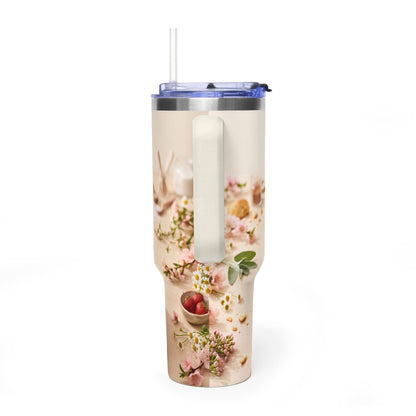 You Make Life Peachy Cat 40oz Travel Tumbler