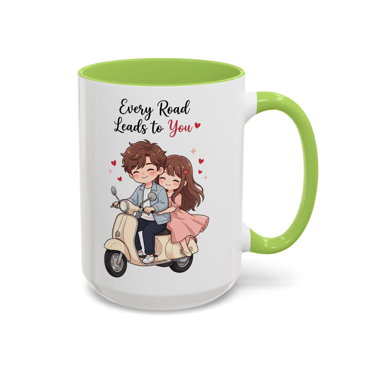 Every Road Leads to You Romantic Couple Coffee Mug