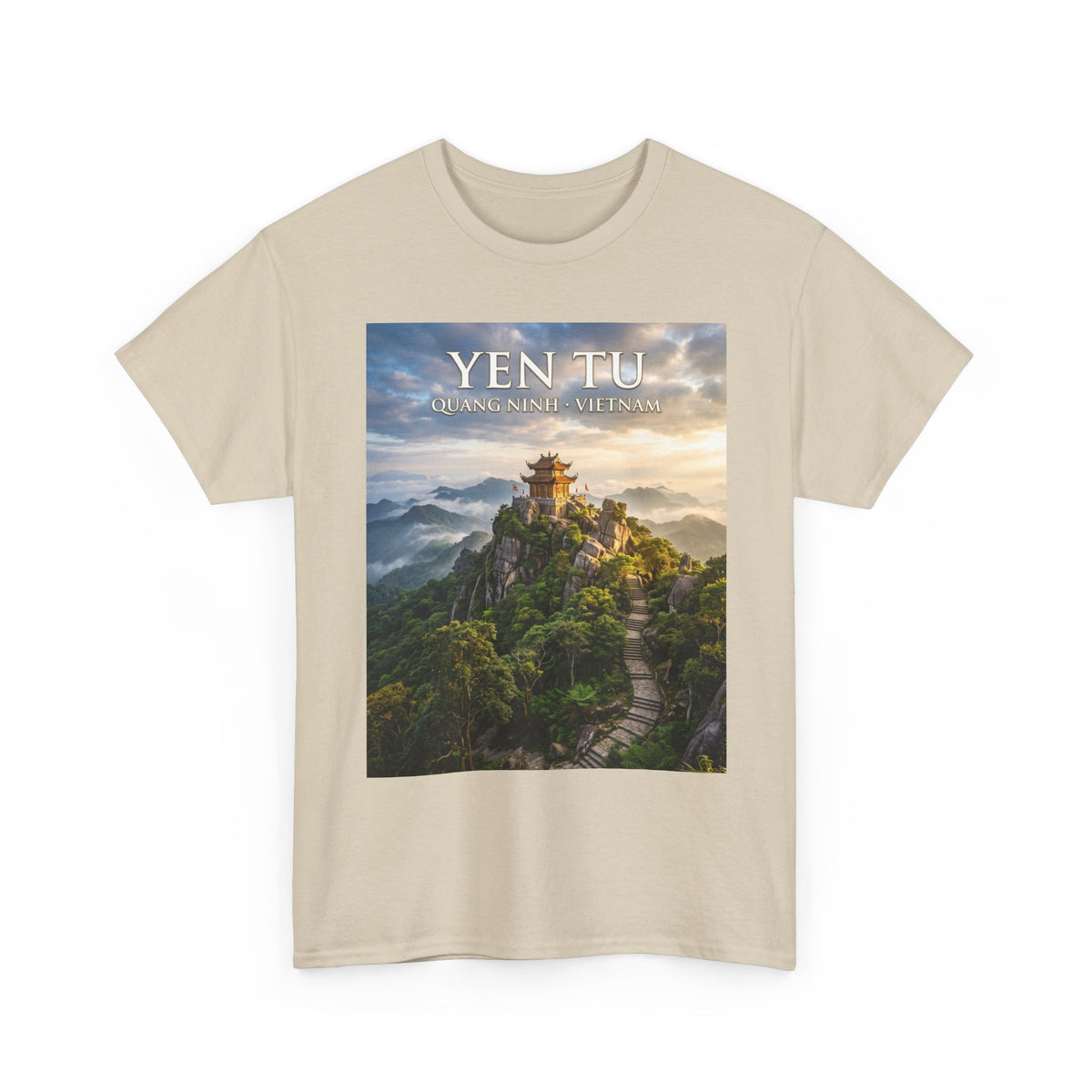 Yen Tu Mountain Scenic Tee – 'YEN TU: Listen to the Silence' Travel Photography T-Shirt
