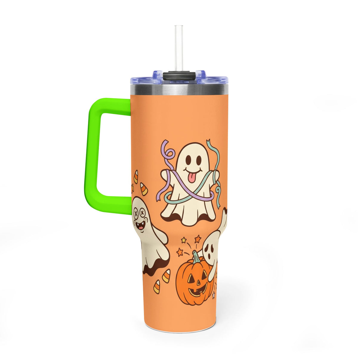 Spooky But Cute Halloween Ghosts 40oz Thermal Tumbler