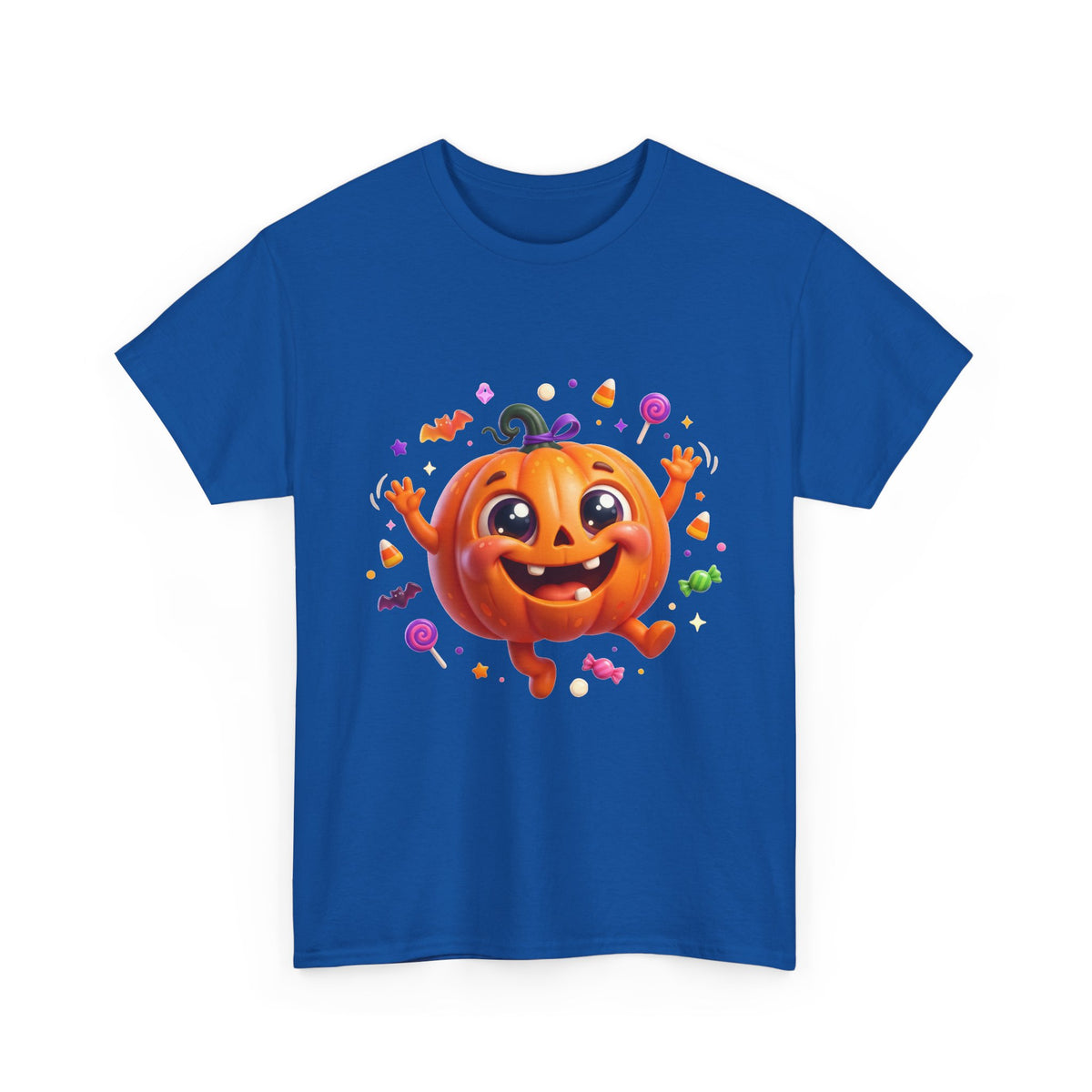 Halloween Pumpkin T‑Shirt — Happy Jack-O'-Lantern Candy Graphic Tee