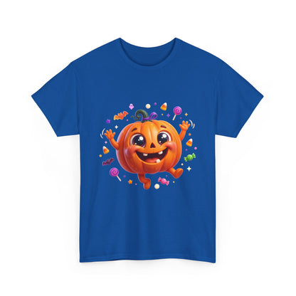Halloween Pumpkin T‑Shirt — Happy Jack-O'-Lantern Candy Graphic Tee