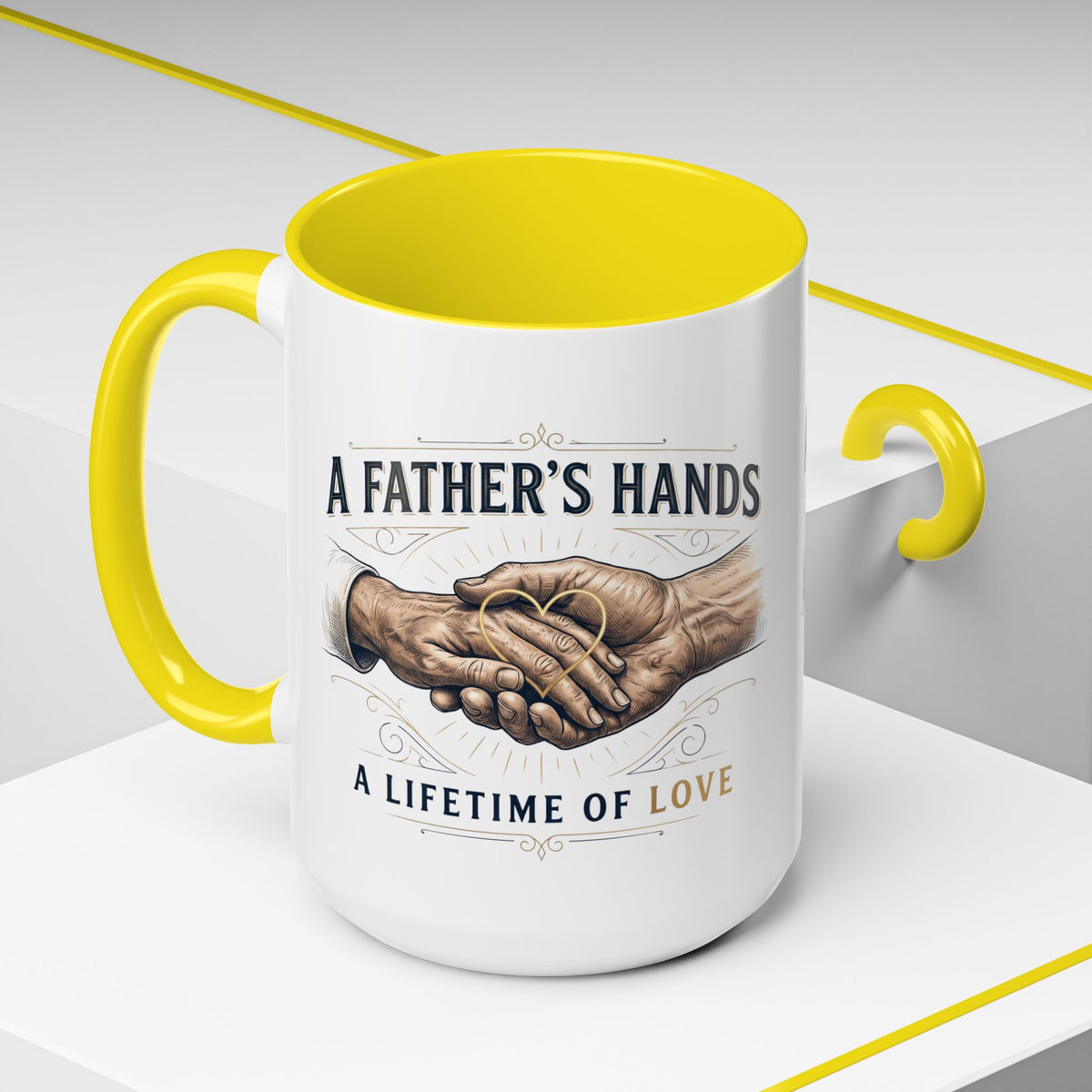 Father’s Hands, A Lifetime of Love Coffee Mug
