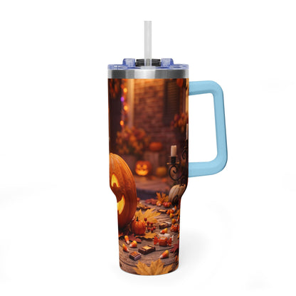Halloween Pumpkin Jack-O’-Lantern 40oz Thermal Tumbler