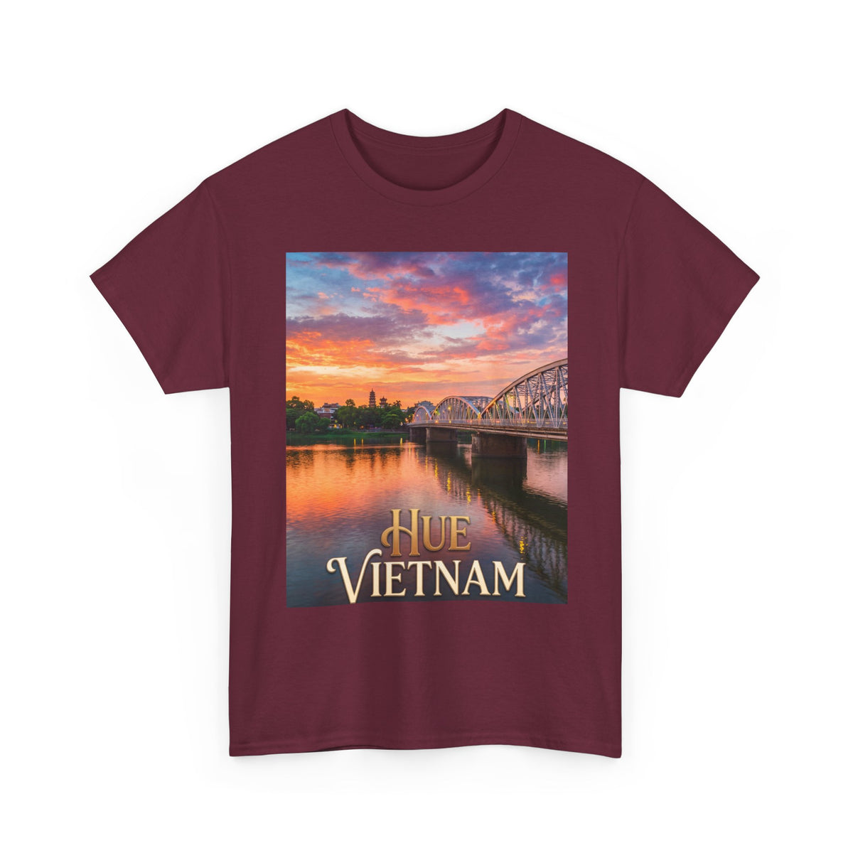 Hue Vietnam Sunset T-Shirt - Scenic Travel Souvenir Tee