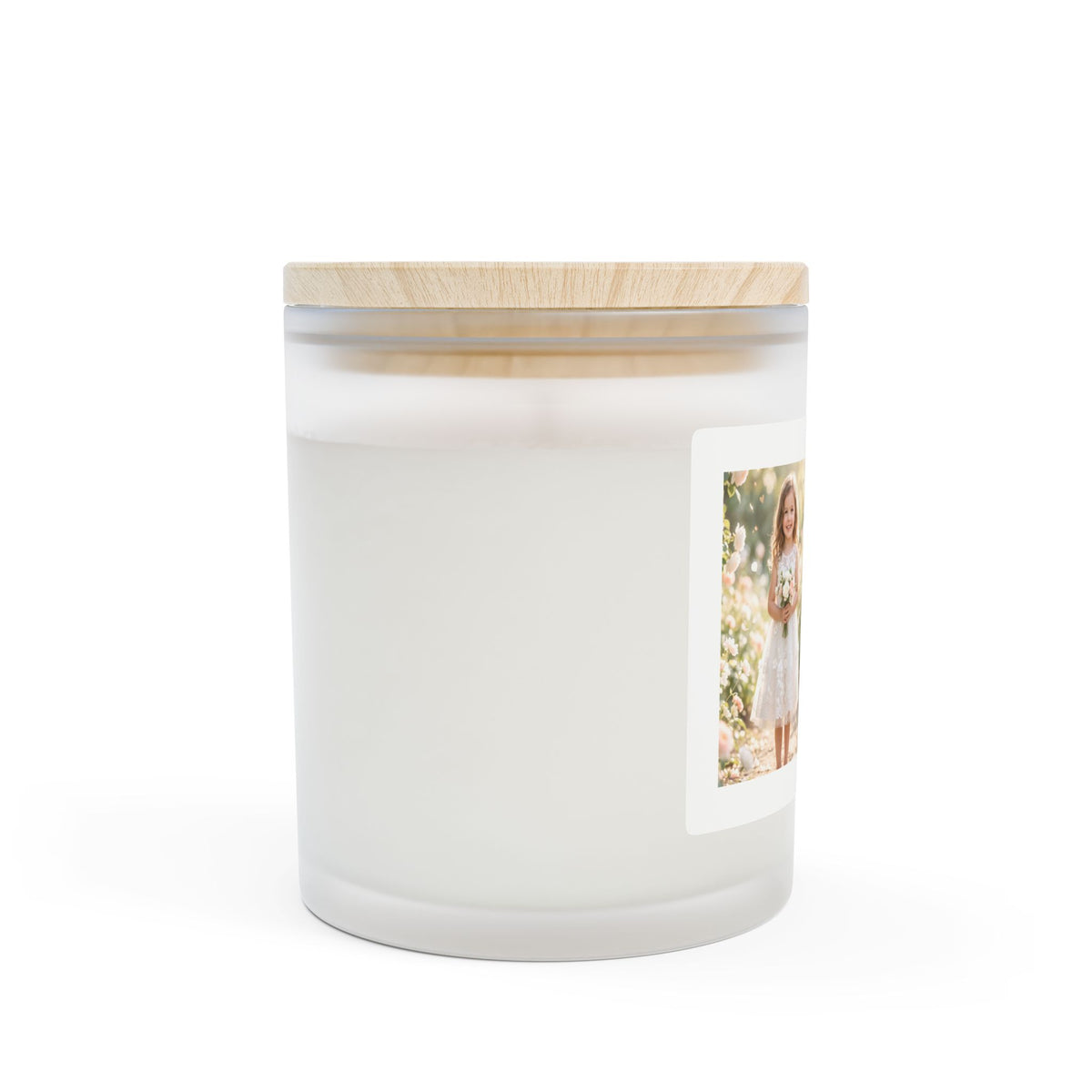 Frosted Glass Candle — 'The Beginning of Forever' Floral Scented 11oz