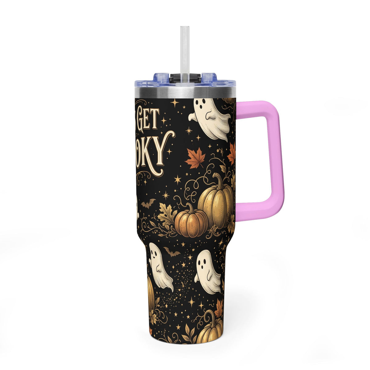 Let’s Get Spooky Halloween Ghosts 40oz Tumbler