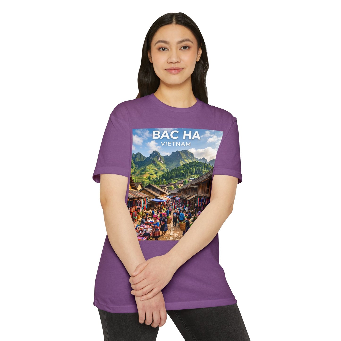 Bac Ha Vietnam Market Photo T-Shirt — Vietnamese Travel Souvenir Tee
