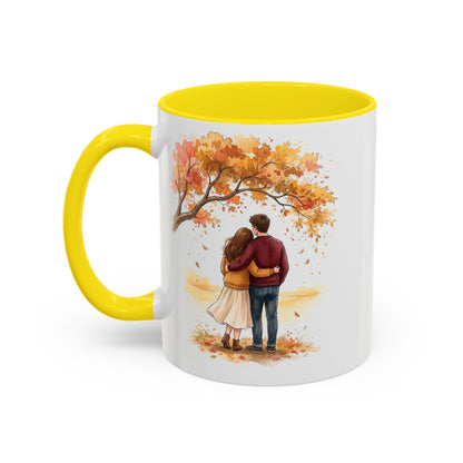 Autumn Couple Under Tree Coffee Mug