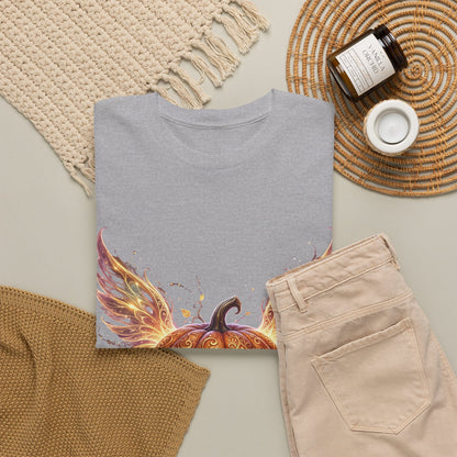 Halloween Pumpkin Tee — Winged Jack-O'-Lantern Graphic Shirt