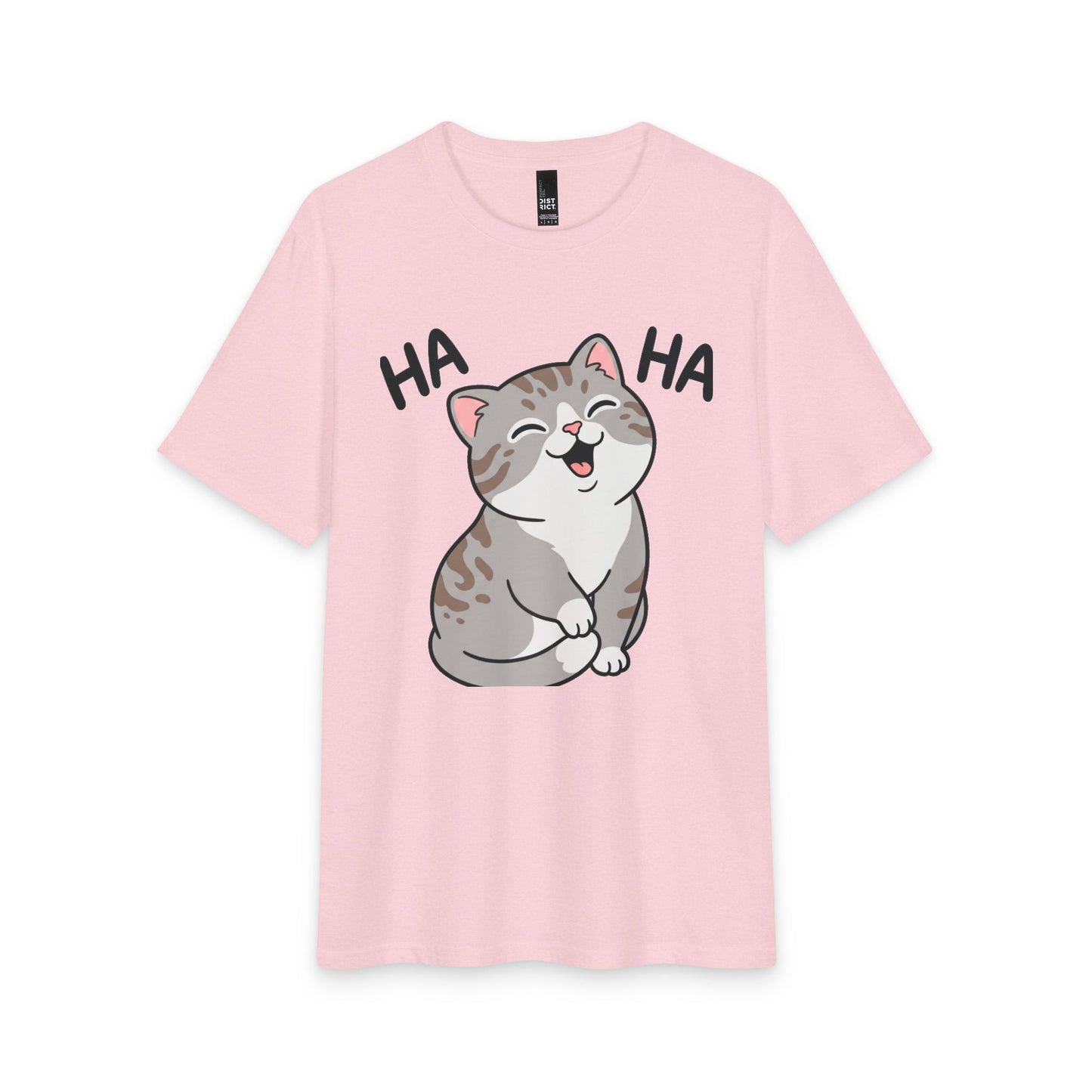 Laughing Cat T-Shirt — Cute 'HA HA' Graphic Tee