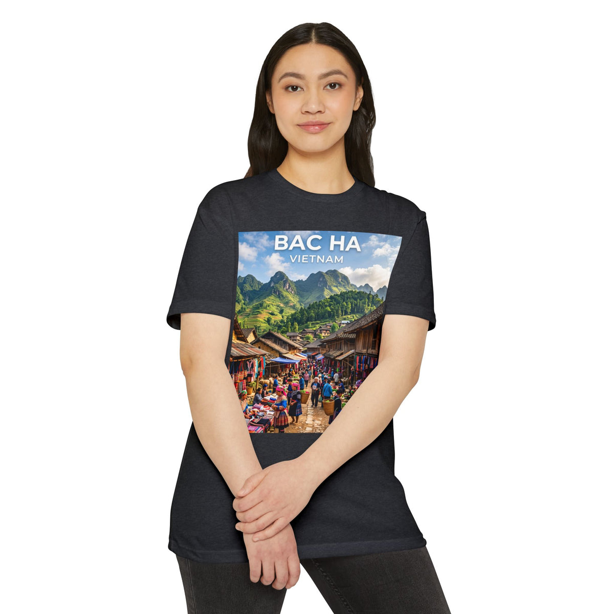 Bac Ha Vietnam Market Photo T-Shirt — Vietnamese Travel Souvenir Tee