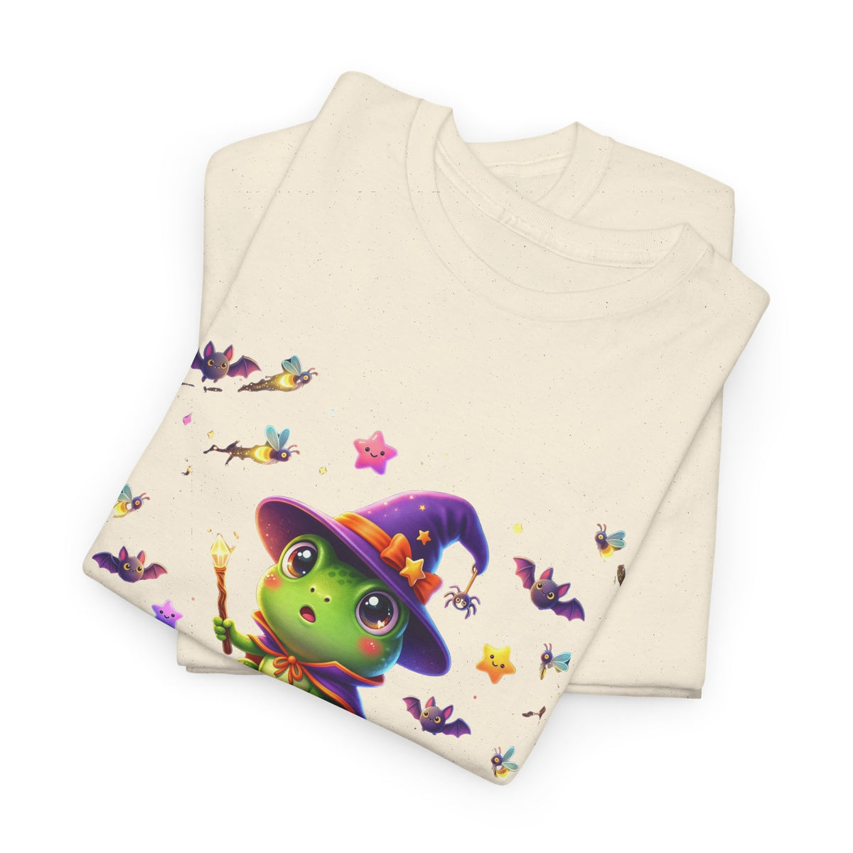 Cute Witch Frog T‑Shirt — Magical Mushroom Halloween Tee