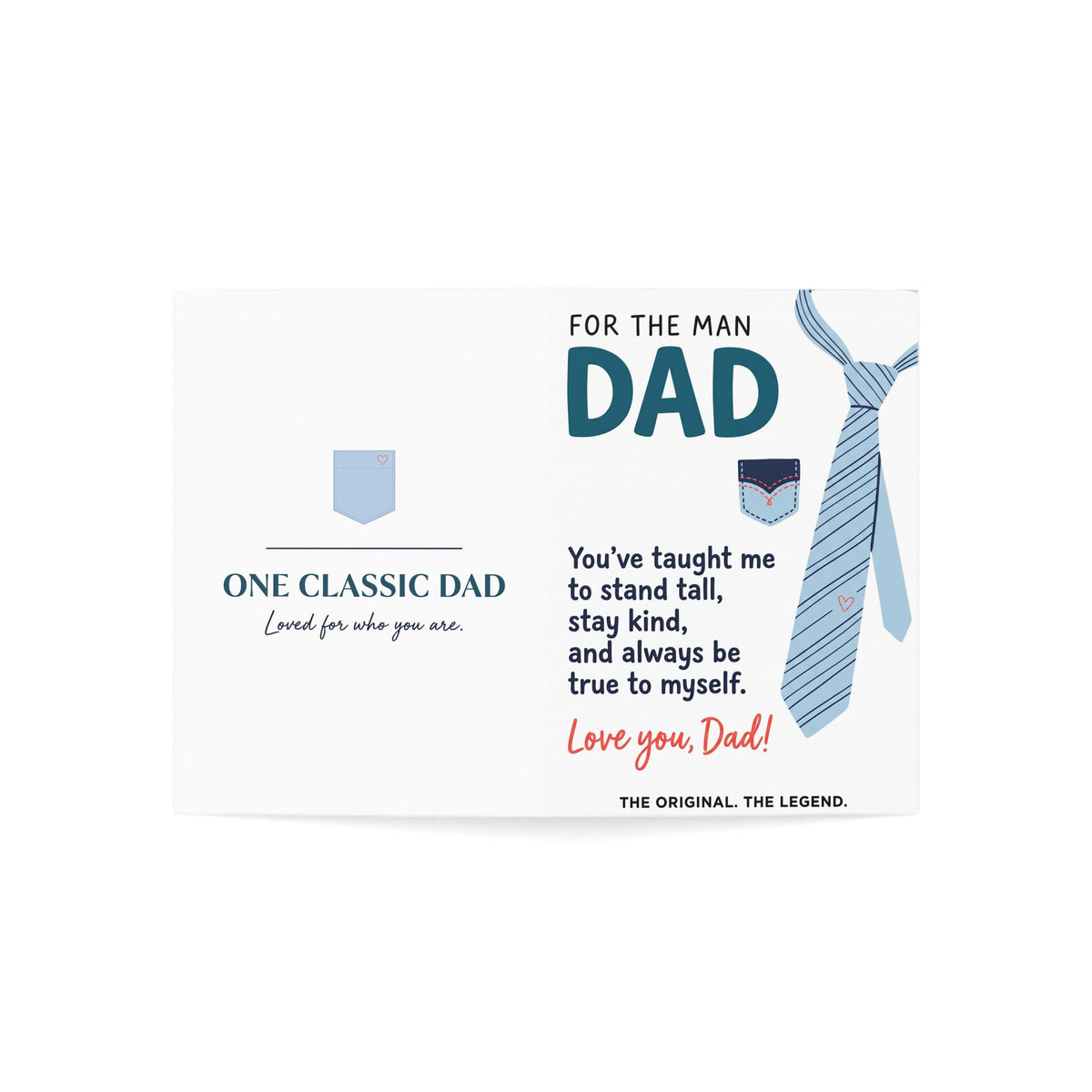 Dad Greeting Card – “For the Man, Dad” Father’s Day Card
