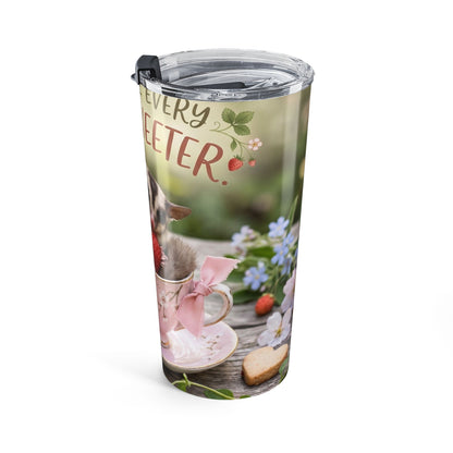 20oz Cute Sugar Glider Strawberry Garden Tumbler