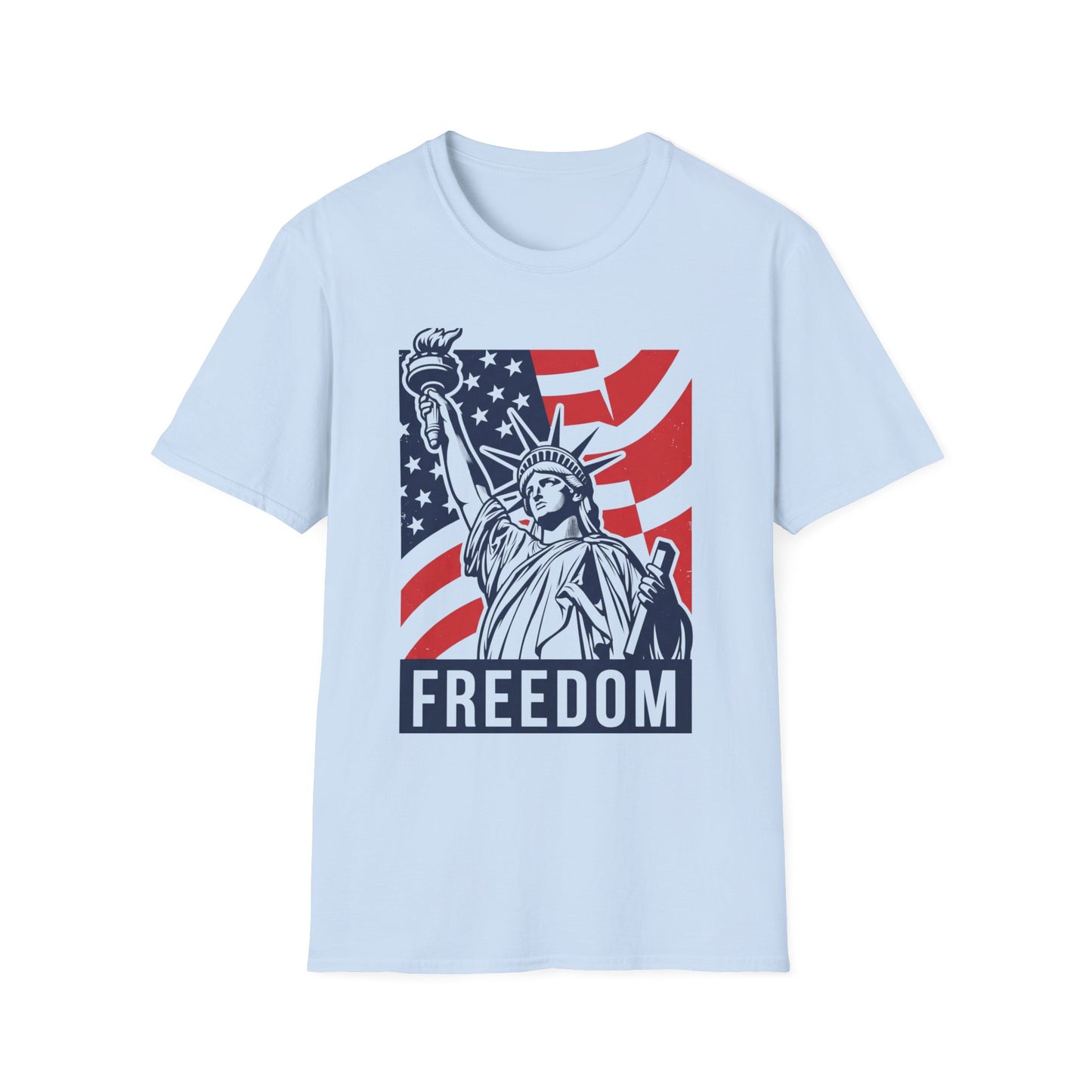 Statue of Liberty 'Freedom' T‑Shirt — American Flag Patriotic Tee