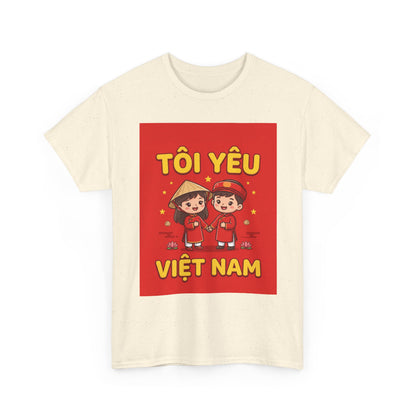 T-Shirt - "Tôi Yêu Việt Nam" Cute Couple Vietnam Pride Tee