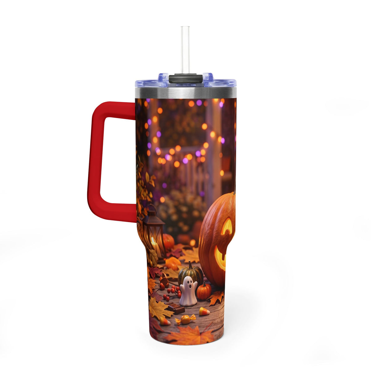 Halloween Pumpkin Jack-O’-Lantern 40oz Thermal Tumbler